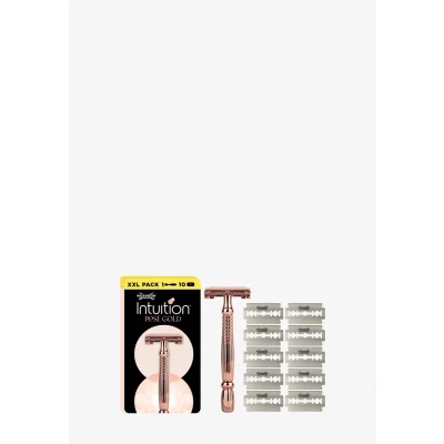 Afbeelding van 1+1 gratis: Wilkinson Intuition Scheermes Rose Gold Safety Razor 1 + 10