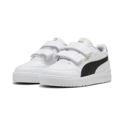 Afbeelding van Shuffle Downtown lage sneakers, Zwart/Wit/Goud, Maat 30 PUMA