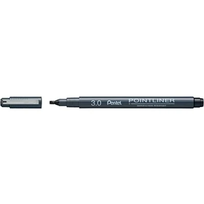Afbeelding van Pentel S20P C30A balpen Zwart Stick Fijn 1 stuk(s)