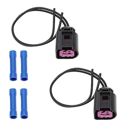 Afbeelding van 2 stuks autogenerator kabelbundels met krimpbuizen 1J0973772 compatibel Audi VW polige alternatorconnector