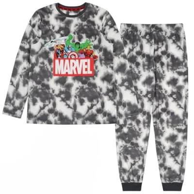 Afbeelding van MARVEL Avengers Tweedelige jongenspyjama met lange mouwen, grijs gemarmerd