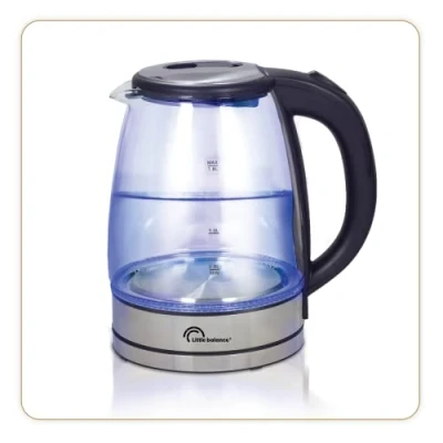 Afbeelding van LITTLE BALANCE 8520 Elegance glas 2000, waterkoker, draadloos, met LED verlichting, 1,7 l, kalkfilter, transparant