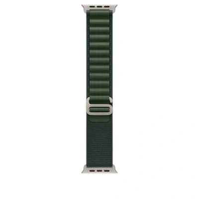 Afbeelding van Apple Watch 49mm Alpine Loop M Natural Titanium Finish Dark green