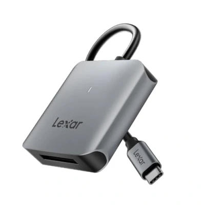 Image de Lexar RW510 CFexpress Type B Lecteur de Carte, jusqu&#039;à 10Gbps, USB 3.2 Gen 2 Carte Mémoire CFe B, CF avec Câble C (LRW510U BNHNG)