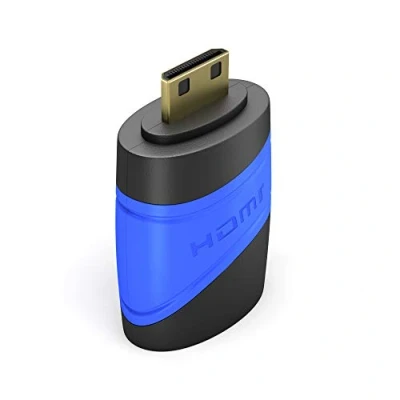 Afbeelding van KabelDirekt Mini HDMI adapter compatibel met (HDMI 1.4/2.0/2.0a, vrouwelijk &gt; stekker, hoge snelheid Ethernet) TOP Series