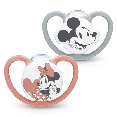 Afbeelding van Set van 2 SPACE Minnie fopspenen 18 36 maanden