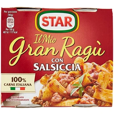 Afbeelding van Star 4 x Il Mio Gran Ragu salsisauzen, tomaat, 2 180 g, met worst