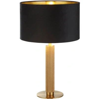 Afbeelding van Searchlight London Tafellamp Ø 40 X 63 Cm Zwart En Goud