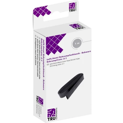 Afbeelding van TRU COMPONENTS T1904CA034 Krimpkous zonder lijm Zwart 25 mm 12.50 Krimpverhouding:2:1 1 m