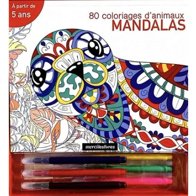Image de Coffret Mandalas 80 coloriages d&#039;animaux, dès 5 ans