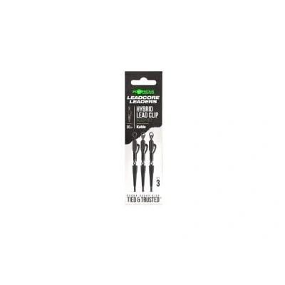 Image de Korda Leadcore Leaders 50cm Hybrid Leadclip (3 pcs) Kleur : Gravel