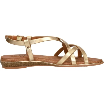 Afbeelding van SUB55 Sandalen Plat goudkleur Maat 36