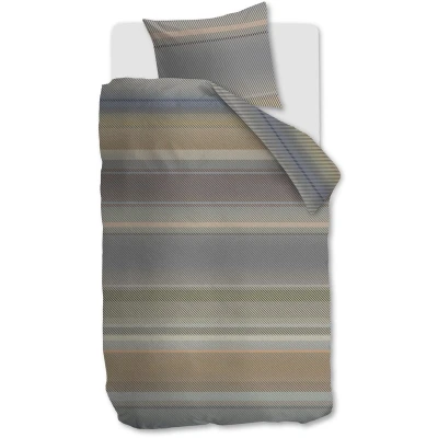Afbeelding van Kardol Beaming dekbedovertrek Eenpersoons 140x200/220 Blauw Grijs