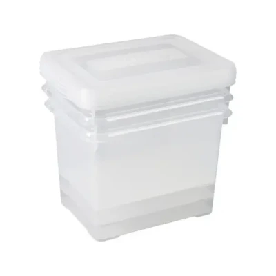 Afbeelding van Opbergboxenset Handy 3x20 L transparant