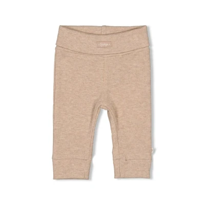 Afbeelding van Feetje Broek FECAPR24 Rib The Magic Is In You Taupe Melange Maat 50