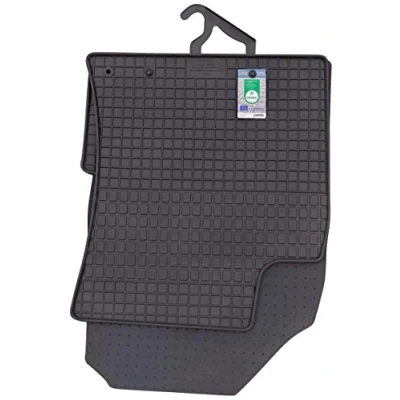 Afbeelding van Petex 97311 Vloermatset Rubber voor en achter 4 zwart