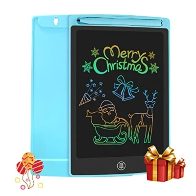 Image de HOMESTEC Tablette d&#039;écriture LCD colorée, Planche à Dessin de 8,5 Pouces Graphique Serrure clé Écriture Manuscrite Doodle Pad Enfants Jouets Cadeaux pour garçons Filles (Bleu)