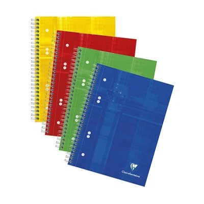 Image de Cahier Metric Studium A5+ 160x210, 160p./80 feuilles perforées 90 g/m² reliure intégrale, quadrillé 5x5 Lot de 5