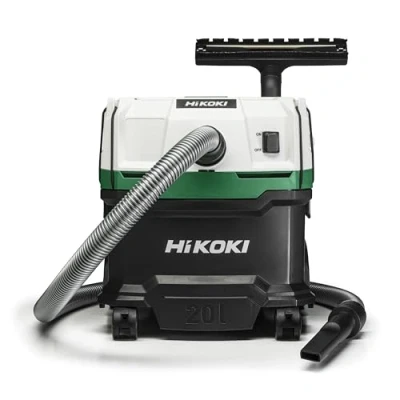 Afbeelding van HIKOKI RP200SLWAZ nat en droogstofzuiger met manuele filterreiniging 230V 1200 W 20 L klasse