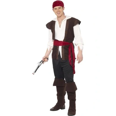 Afbeelding van Compleet piratenpak Verkleedkleding piraat maat L (52 54)