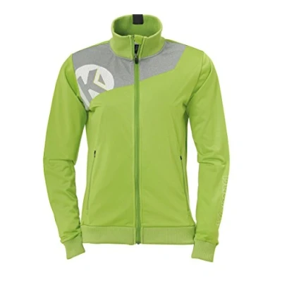 Afbeelding van Kempa Core 2.0 Poly Jacket Dames Hoop Groen Donker Grijs Melange Maat L