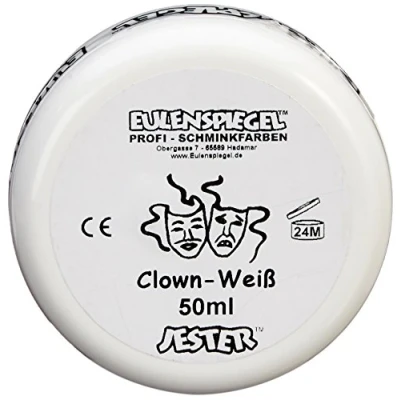 Afbeelding van Eulenspiegel 500507 Clown White, 50 ml, vetgebaseerde make upcrème