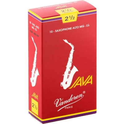 Image de vandoren Anches de saxophone alto java rouge filed red cut 2.5 sr2625r