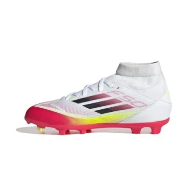 Afbeelding van adidas Performance F50 League Mid Firm / Multi Ground Voetbalschoenen Kids Kinderen Wit 28