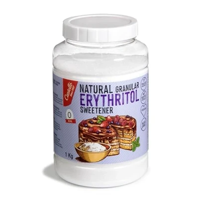 Image de Érythritol Édulcorant Naturel Granulé 10g = 7g de sucre Substitut du Keto et Paleo 0 Index Glycémique Calories Glucides Nets Sans OGM Castello since 1907 1 kg