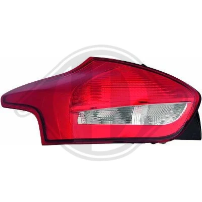 Afbeelding van DIEDERICHS 1419291 Achterlicht Links P21/5W, PY21W, W16W Zonder LED FORD: FOCUS 3