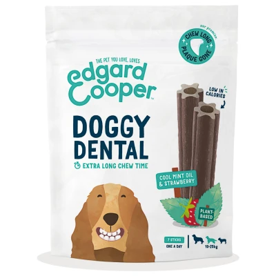 Afbeelding van Edgard&amp;Cooper Doggy Dental Aardbei&amp;Munt Hondensnacks M