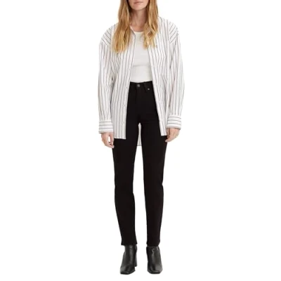 Image de Levi&#039;s Femme Jeans 724™ High Rise Straight, Night is Black, 28W / 34L