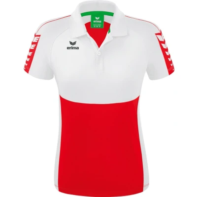 Afbeelding van Erima Six Wings polo dames rood/wit