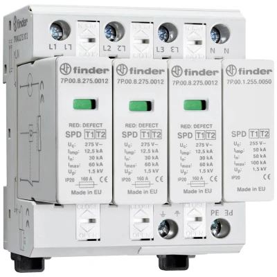 Afbeelding van Finder 7P.04.8.275.1012 Overspanningsafleider 60 kA 1 stuk(s)