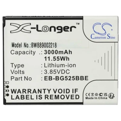 Afbeelding van vhbw 1 batterij compatibel met Samsung Galaxy XCover 5, mobiele telefoon 2021 (3000 mAh, 3,85 V, Li Ion)