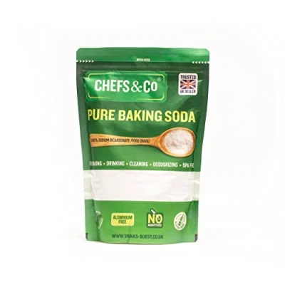 Afbeelding van CHEFS &amp; CO Zuiver Zuiveringszout (1 kg) 100% in levensmiddelenkwaliteit voor koken, drinken en reinigen aluminiumvrij BPA vrij middel
