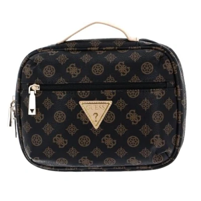 Afbeelding van GUESS Cosmetische tas Wilder Tech Organizer Brown Donkerbruin