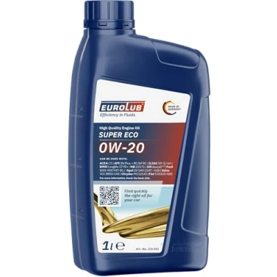 Afbeelding van EUROLUB Super Eco SAE 0W 20 motorolie 1 liter