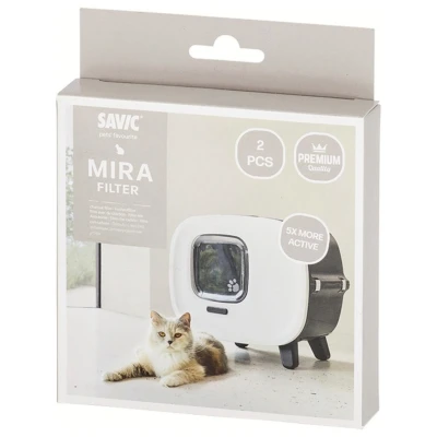 Afbeelding van Savic Mira Spare Filter Kattenbakaccessoires 12.1x2.4x14 cm Zwart Voor Kattentoilet