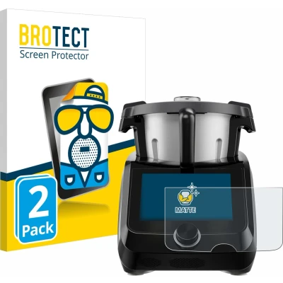 Afbeelding van BROTECT Screenprotector voor SilverCrest Monsieur Cuisine Smart BLACK EDITION Folie Beschermfolie matte (2 Stuks)