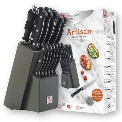 Afbeelding van Richardson Sheffield 16 delig Keukenmessenblok Artisan