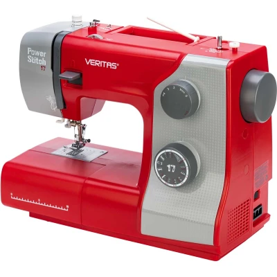 Afbeelding van Veritas Power Stitch 17, Rood, Automatische naaimachine, Naaiwerk, 4 Step, 0 mm, Hefboom, Draaiknop