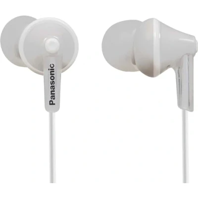 Afbeelding van Panasonic RP HJE125 K, 3,5 mm ErgoFit bedrade hoofdtelefoon, in ear stereo hoofdtelefoon met geluidsisolatie, dynamisch helder geluid, op maat gemaakte ergonomische (S/M/L), 9 grote
