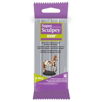 Afbeelding van Super Sculpey medium grijs 454 gr