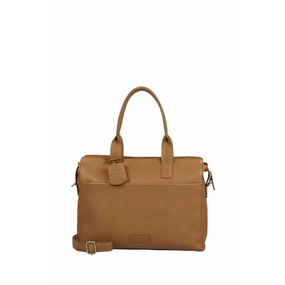 Afbeelding van Burkely laptop schoudertas Soft Skylar Workbag 15.6&quot; cozy cognac