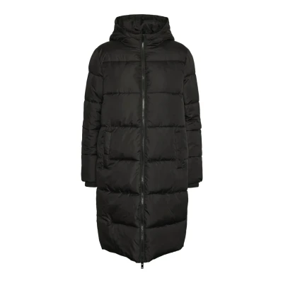 Afbeelding van Pieces Pcbee NEW Puffer Wintermantel, Dames, Maat: Medium, Black