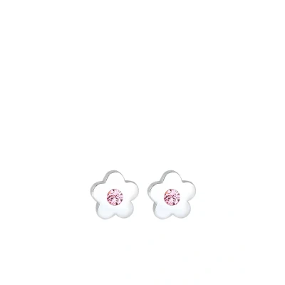 Afbeelding van Elli Flower Oorbellen silvercoloured voor kinderen, Maat: One Size, Silver coloured