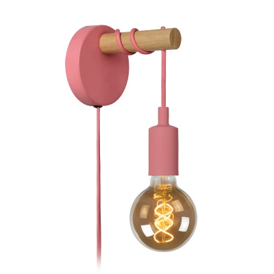 Afbeelding van Lucide POLA Wandlamp 1xE27 Roze