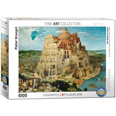 Image de Puzzle Eurographics Pieter Bruegel : La Tour de Babel, 1000 pièces
