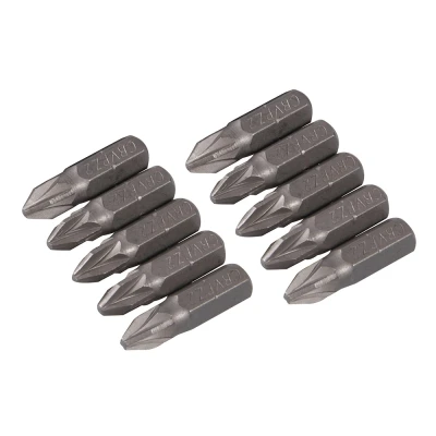Afbeelding van Silverline Cr V PZ schroevendraaier bits, 10 pak PZ2